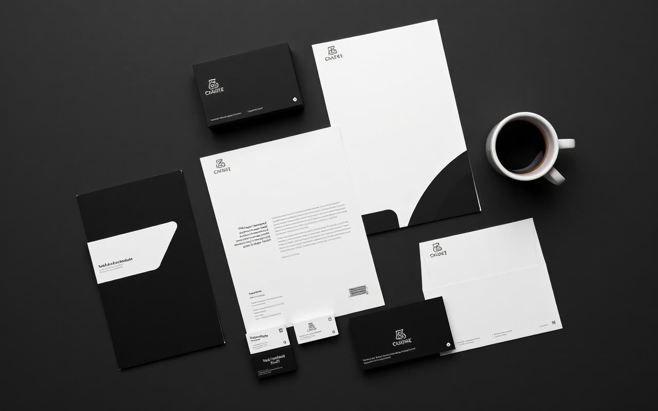 Brand identity stationery
