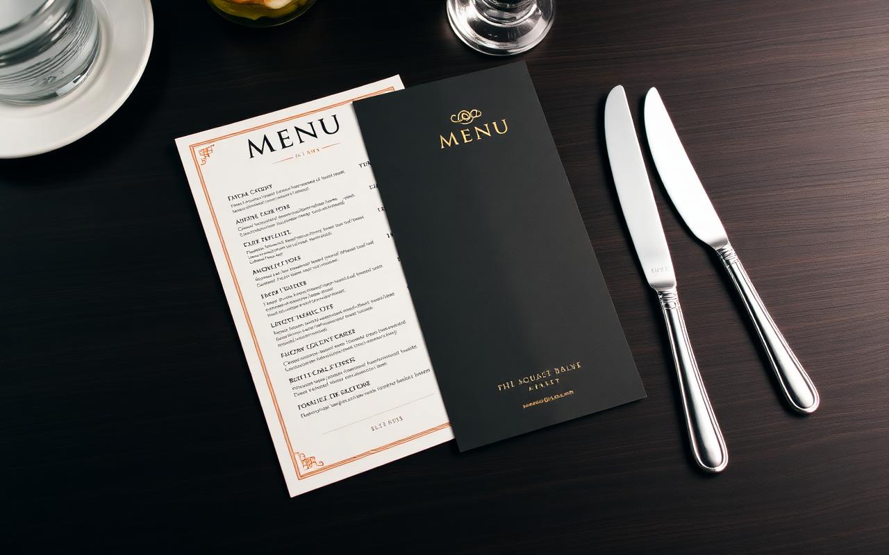 Menu design preview